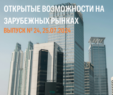 Открытые возможности на зарубежных рынках №24